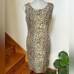 Robbie Bee Animal Print Mini Dress